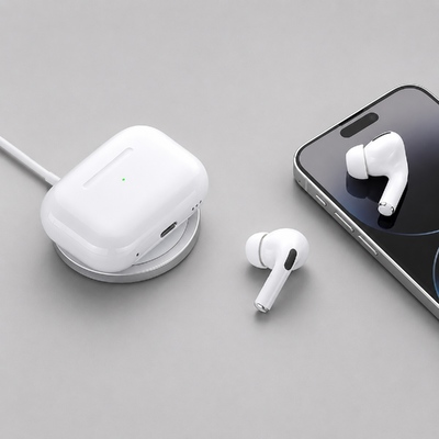 Беспроводные наушники с микрофоном Air Pro 2, TWS, BT 5.3, 300 мАч, QI, белый, Deppa
