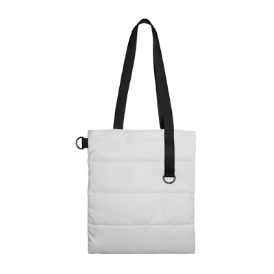 Шоппер Superbag Bubble, стёганый, без застёжки (белый с черным)