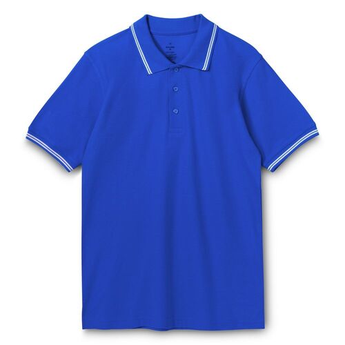 Рубашка поло Virma Stripes, ярко-синяя, размер L