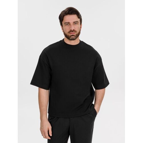 Футболка оверсайз Big boss, черная, размер 3XL/4XL