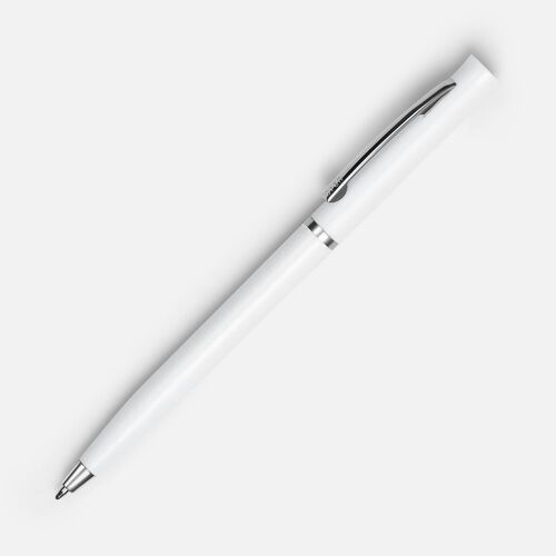 Ручка шариковая Euro Chrome, белая