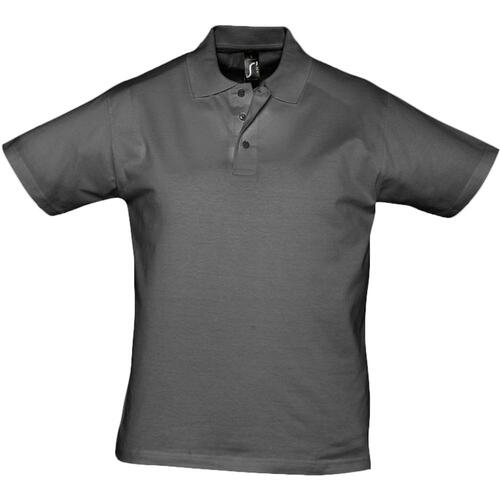 Рубашка поло мужская Prescott men 170 темно-серая, размер XXL