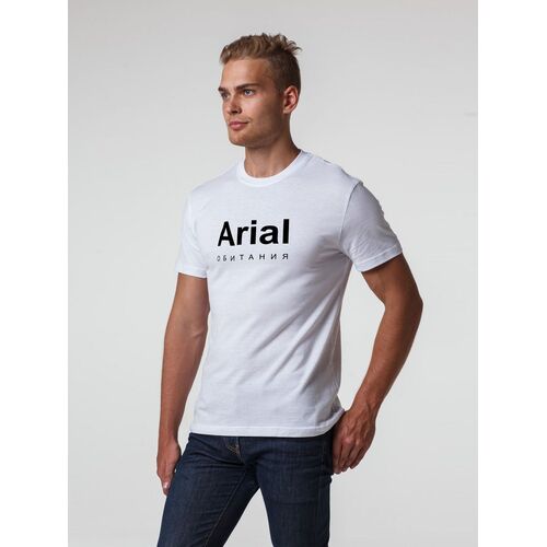 Футболка Arial обитания, белая, размер M