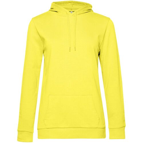 Толстовка с капюшоном женская Hoodie, желтая, размер L