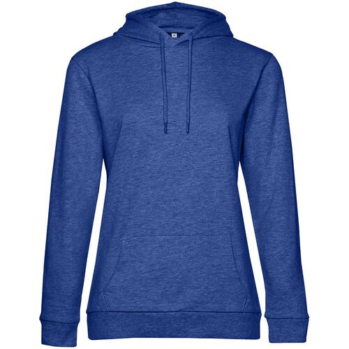 Толстовка с капюшоном женская Hoodie, ярко-синий меланж, размер M