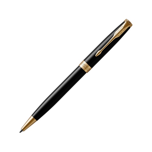 Ручка шариковая «Parker Sonnet Core Black Lacquer GT», черный/золотистый