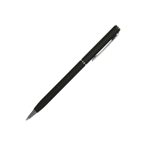 Ручка шариковая автоматическая BrunoVisconti® "PALERMO" цвет корпуса черный, soft-touch, 0.7 мм