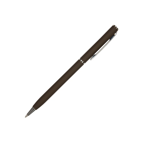 Ручка шариковая автоматическая BrunoVisconti® "PALERMO" цвет корпуса коричневый, soft-touch, 0.7 мм
