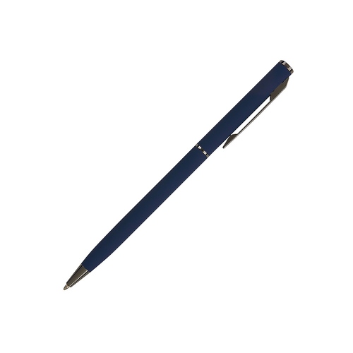 Ручка шариковая автоматическая BrunoVisconti® "PALERMO" цвет корпуса темно-синий, soft-touch, 0.7 мм