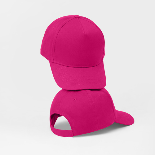 Бейсболка "Poly" 5-ти панельная 120гр, фуксия