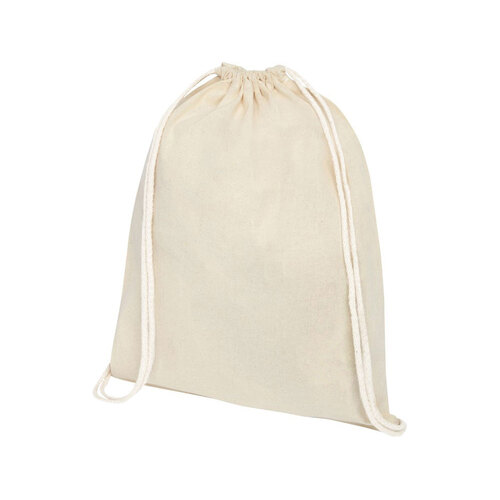 Рюкзак со шнурком Tenes из хлопка плотностью 140 г/м2, natural
