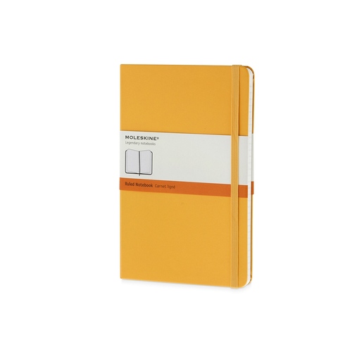 Записная книжка Moleskine Classic (в линейку) в твердой обложке, Large (13х21см), оранжевый