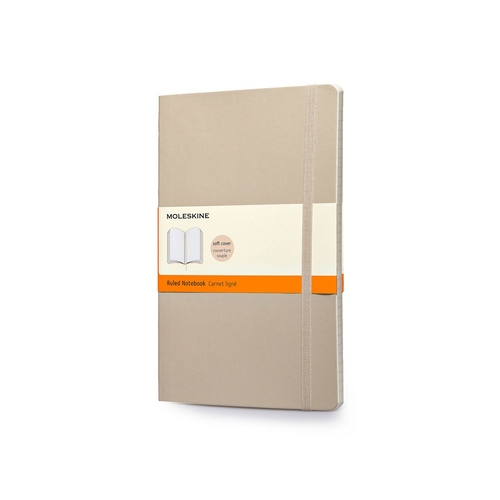 Записная книжка Moleskine Classic Soft (в линейку), Large (13х21см), бежевый
