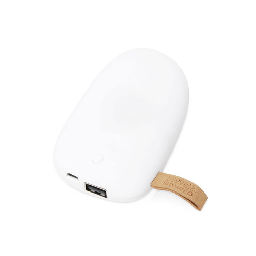Внешний аккумулятор в форме камня «Stone», 5200 mAh, белый (Р)
