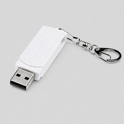 Флешка USB 2.0 Варуна на 256 ГБ, крапчатый белый