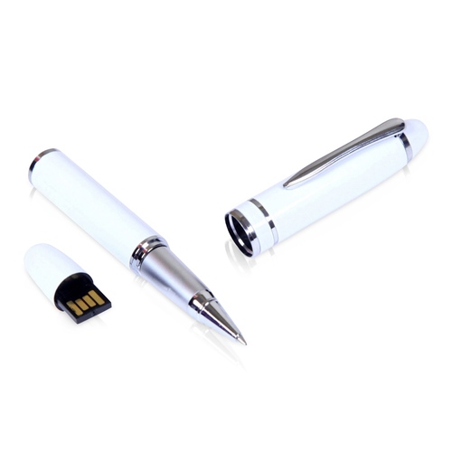 USB-флешка на 64 ГБ в виде ручки с мини чипом, белый
