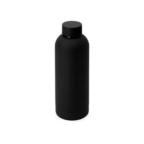Вакуумная термобутылка "Cask" Waterline, soft touch, 500 мл, черный (Р)