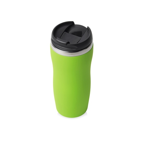 Термокружка "Double wall mug C1", soft touch, 350 мл, зеленое яблоко