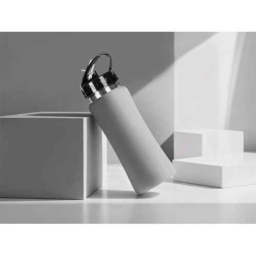 Бутылка для воды "Bottle C1", сталь, soft touch, 600 мл, серый