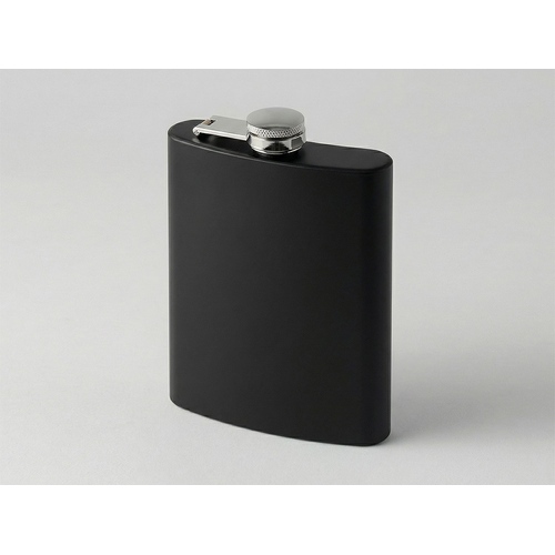 Фляжка 240 мл Remarque soft touch, 304 сталь, черный