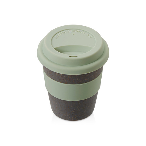 Стакан с силиконовой крышкой "Cafe", olive