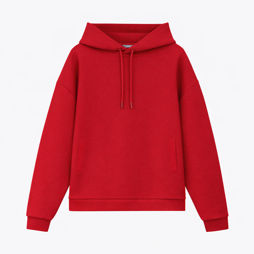Худи релакс унисекс Баланс (Balance), с начесом, красный, размер XL/2XL