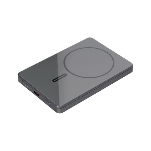 Внешний аккумулятор Оникс PD (Onyx PD) 5000mAh с функцией беспроводной зарядки 15W, серый