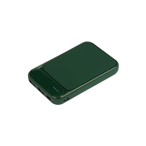 Внешний аккумулятор с подсветкой Старлайт PB (Starlight PB) 5000 mAh, зеленый