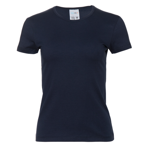 Футболка женская STAN хлопок/эластан 180, 37W, Тёмно-синий,  (46)  (50/XL)