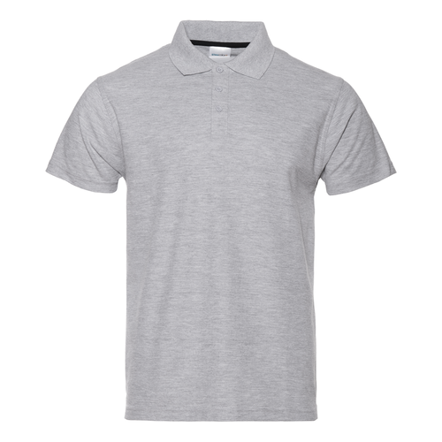 Рубашка поло унисекс  STAN хлопок/полиэстер 185, 04, Серый меланж,  (50/60)  (52/XL)