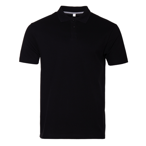 Рубашка поло унисекс STAN хлопок 185, 04U, Чёрный,  (20)  (48/M)