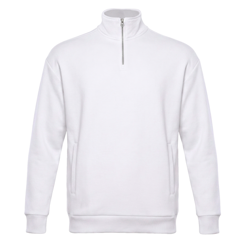 Толстовка STAN оверсайз на молнии, футер без начёса, 340, 102, Белый,  (10/1)  (44/XS)