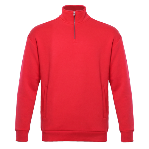 Толстовка STAN оверсайз на молнии, футер без начёса, 340, 102, Красный,  (14)  (54/XXL)
