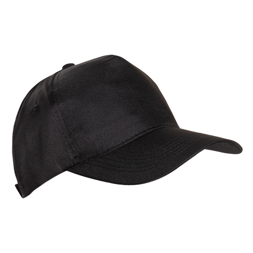 Бейсболка STAN 5 клиньев полиэстер 150, 10P, Чёрный,  (20)  (56-58/ONE SIZE)