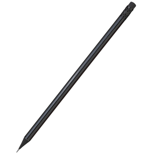 Карандаш с цветным корпусом Negro, черный-S