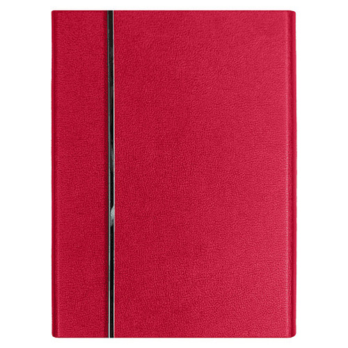 Ежедневник Alfa Bird Petrus A5, красный, недатированный, в твердой обложке с металлическим элементом