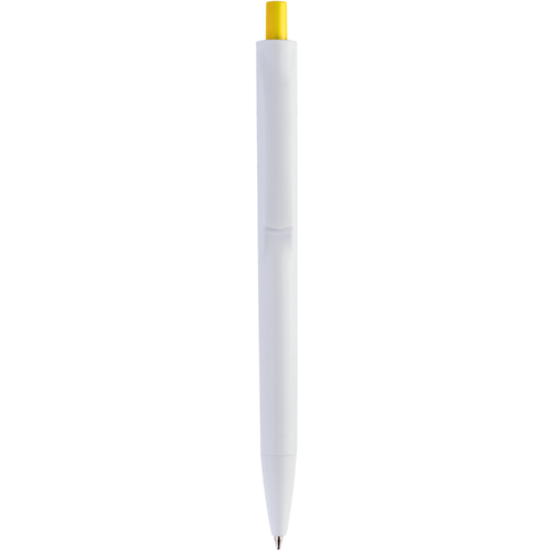 Ручка IGLA COLOR Белая с желтой кнопкой 1033.04