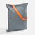 Шопер B3, серый с оранжевыми ручками