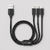 Дата-кабель 3 в 1: micro USB, USB-C, Ligthning, алюминий, 1.2м, черный, Deppa
