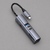 USB-хаб 7 в 1 USB-C - USB-A3.0 + 2хUSB-C + USB-C PD100Вт + HDMI + SD + microSD, серый, Deppa