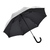 Зонт-трость 7119 Double silver, полуавтомат, серебристый/черный