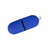 USB-флешка на 128 ГБ 3.0 USB, с покрытием soft-touch, синий