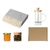Подарочный набор с пледом, френчпрессом, чаем и вареньем, серый
