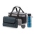 Подарочный набор с пледом и колонкой в сумке - холодильнике " Musical trek", синий