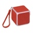 Портативная колонка «Cube» с подсветкой, красный