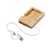 USB хаб «Memo», 2*USB, 2*Type C, бамбук