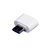 Универсальный адаптер USB Type-C папа Type-A мама, белый