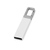 Флеш-карта USB 2.0 16 Gb с карабином "Hook", белый/серебристый