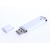 USB-флешка промо на 128 Гб прямоугольной классической формы, белый