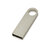 USB 2.0-флешка на 16 Гб с мини чипом и круглым отверстием, серебристый